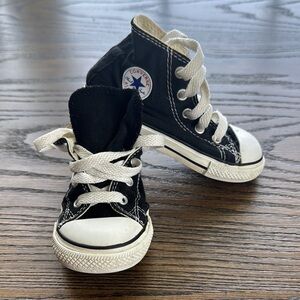 Converse Black and White High-Top Sneakers